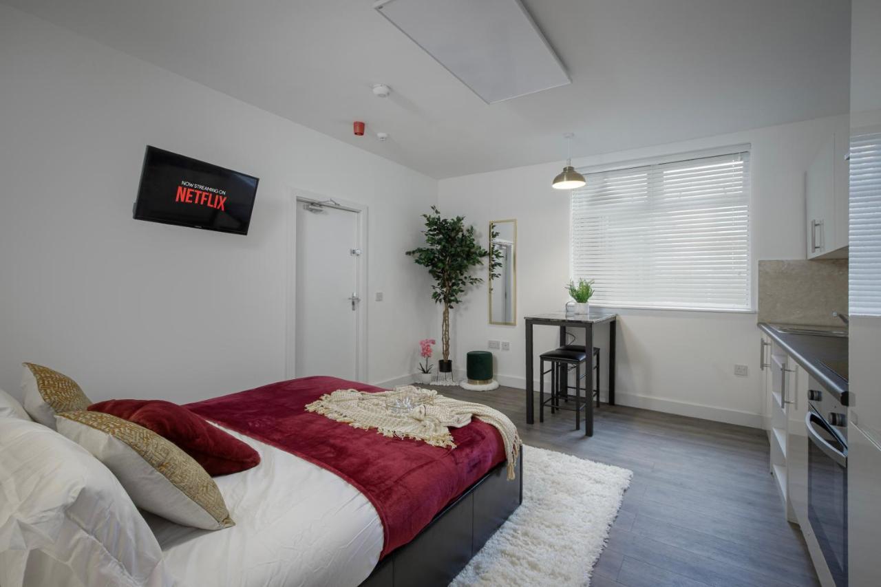 King Sized Luxury - Stylish Studio Flat Blackpool Bagian luar foto